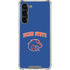 Boise State University Collegiate Text Galaxy S24 FE Clear Case